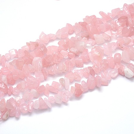 Natural Rose Quartz Beads Strands X-G-O049-B-60-1