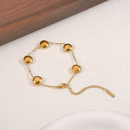304 Stainless Steel Link Bracelets BJEW-H641-07G-1