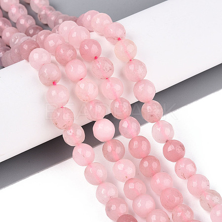 Dyed Natural White Jade Beads Strands LS-G-T139-8mm-60-12-1