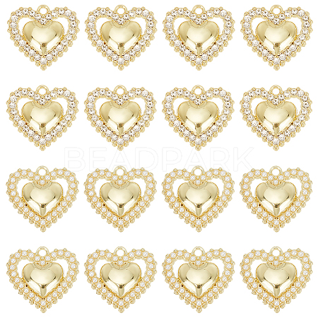 16Pcs 2 Style Alloy Pendants FIND-PH0007-23-1