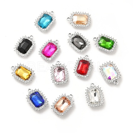Alloy Glass Pendants ALRI-C007-06P-1