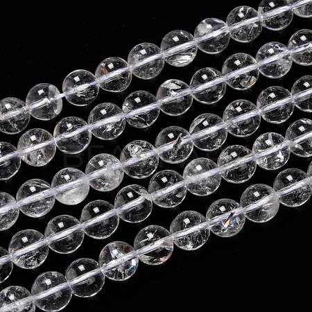 Natural Quartz Crystal Beads Strands G-H236-05B-10mm-1