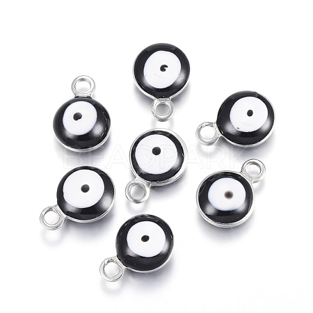 304 Stainless Steel Enamel Charms X-STAS-G122-24D-1