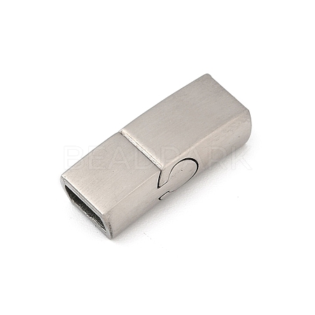 304 Stainless Steel Snap Lock Clasps STAS-U055-02A-P-1