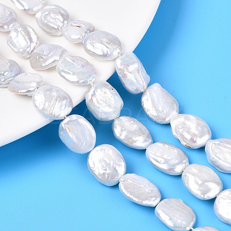 Natural Baroque Keshi Pearl Beads Strands PEAR-S020-T10-01-1