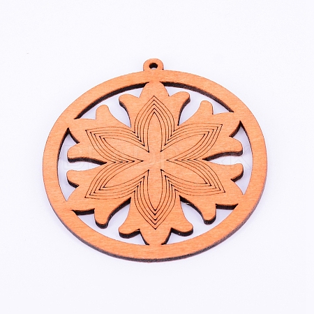 Wood Big Pendants WOOD-WH0106-10-1