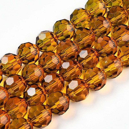 Baking Paint Transparent Glass Beads X1-DGLA-A035-T10mm-A05-1