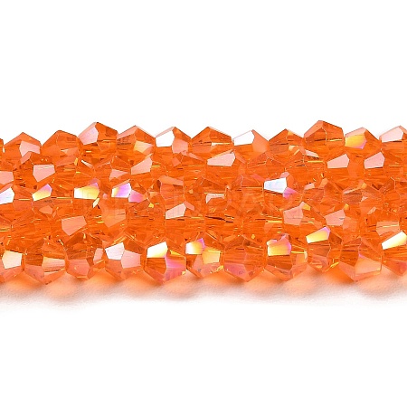Transparent Electroplate Glass Beads Strands LS-GLAA-F029-2mm-A11-1