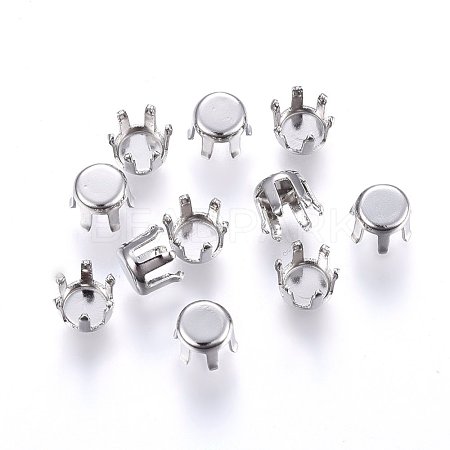304 Stainless Steel Rhinestone Claw Settings STAS-H474-01P-10mm-1