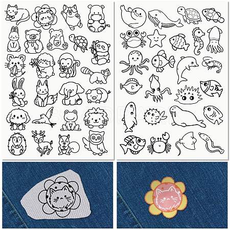 PVA Water-soluble Embroidery Aid Drawing Sketch DIY-WH0514-001-1