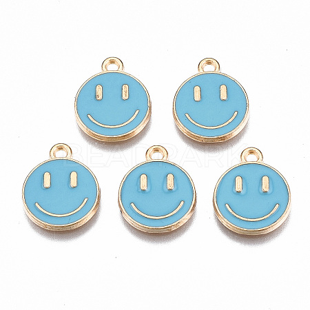 Alloy Enamel Charms X-ENAM-S121-165B-RS-1