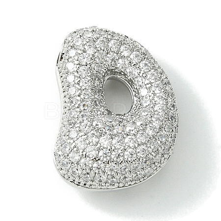 Rack Plating Brass Cubic Zirconia Pendants KK-S378-02P-D-1