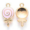 Alloy Pendant Rhinestone Settings ENAM-S121-095-1