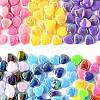 200Pcs 2 Colors ABS Plastic Beads KY-FS0001-42D-2