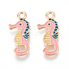 Marine Animals Alloy Enamel Pendants ENAM-T022-34C-1