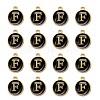 Golden Plated Alloy Charms X-ENAM-S118-02F-2
