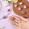 9Pcs 9 Colors Sparkling Acrylic Rhinestone Round Beads OACR-TA0003-92B-6