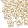 Brass Micro Pave Cubic Zirconia Charms ZIRC-K082-008A-1