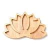 Lotus Flower Wooden Crystal Ball Holder WOCR-PW0004-02-1