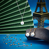 60Pcs 2 Colors Brass Peg Bails KK-PH0006-06-5