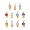 Imitation Austrian Crystal K9 Glass Pendants PALLOY-JF03567-1