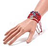 6Pcs 6 Style Alloy Hamsa Hand & Resin Evil Eye Braided Bead Bracelets Set BJEW-JB08370-3