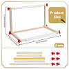 2Pcs Wood Cross-stitch Embroidery Hoops DIY-NB0015-22-2