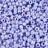 DIY Craft Beads 6/0 Ceylon Round Glass Seed Beads X-SEED-A011-4mm-146-3