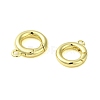 Brass Spring Gate Rings KK-B089-12A-G-2