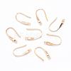 Rack Plating Brass Cubic Zirconia Earring Hooks KK-E672-113KCG-1