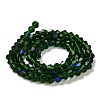 Transparent Electroplate Glass Beads Strands GLAA-F029-2mm-D25-2