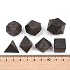 Natural Wood Polyhedral Dice Set WOOD-A027-01C-3