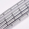 Non-magnetic Synthetic Hematite Beads Strands G-K022-3x14mm-08-1
