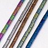 Electroplate Non-magnetic Synthetic Hematite Beads Strands G-J162-C-M-1
