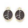 Alloy and Enamel Pendants PALLOY-T093-11A-G-1