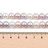 Baking Painted Pearlized Glass Pearl Round Bead Strands PEAR-H019-02C-11-2