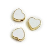Light Gold Plated Alloy Enamel Beads ENAM-WH0001-25C-1