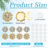 8Pcs 2 Colors Brass Rhinestone Cufflinks KK-ME0003-83-2