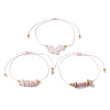 3Pcs 3 Styles Gemstone Braided Bead Bracelets BJEW-JB11146-08-4