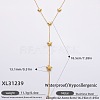 316L Surgical Stainless Steel Y Tassel Necklaces for Women FS-WGE9B28-12-1