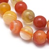 Natural Striped Agate/Banded Agate Beads Strands G-I254-03A-02-3