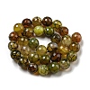 Faceted Natural Dragon Veins Agate Beads Strands G-F447-12mm-L05-3