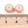 Opaque Spray Painted Glass Beads GLAA-G118-01L-3