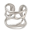 304 Stainless Steel Open Cuff Ring RJEW-C067-25P-2