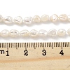 Natural Keshi Pearl Cultured Freshwater Pearl Beads Strands PEAR-P062-25B-X-5