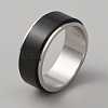 304 Stainless Steel Plain Rotating Finger Ring RJEW-WH0011-10C-EB-1