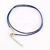 Waxed Cotton Cord Necklace Making X-MAK-S032-2mm-123-1