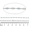 Brass Dapped Chains AJEW-Q153-02P-08-2