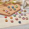 38Pcs 19 Colors Handmade Polymer Clay European Beads CLAY-SZ0001-51-4