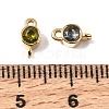 12 Colors 304 Stainless Steel Pave Cubic Zirconia Geometric Connector Charms SA-CBAFEA1-01B-G-3